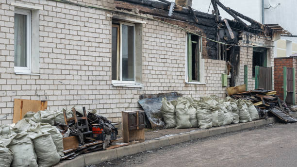 Professional Fire Damage Removal technician working in Perkiomenville, PA